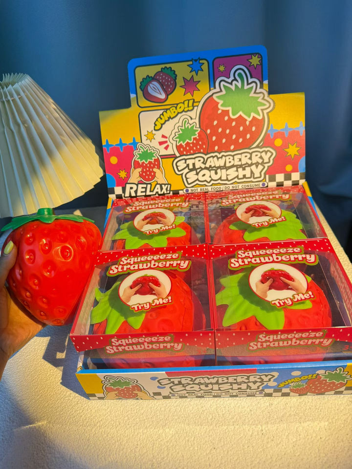 Jumbo Strawberry Slow-Rising Squishy