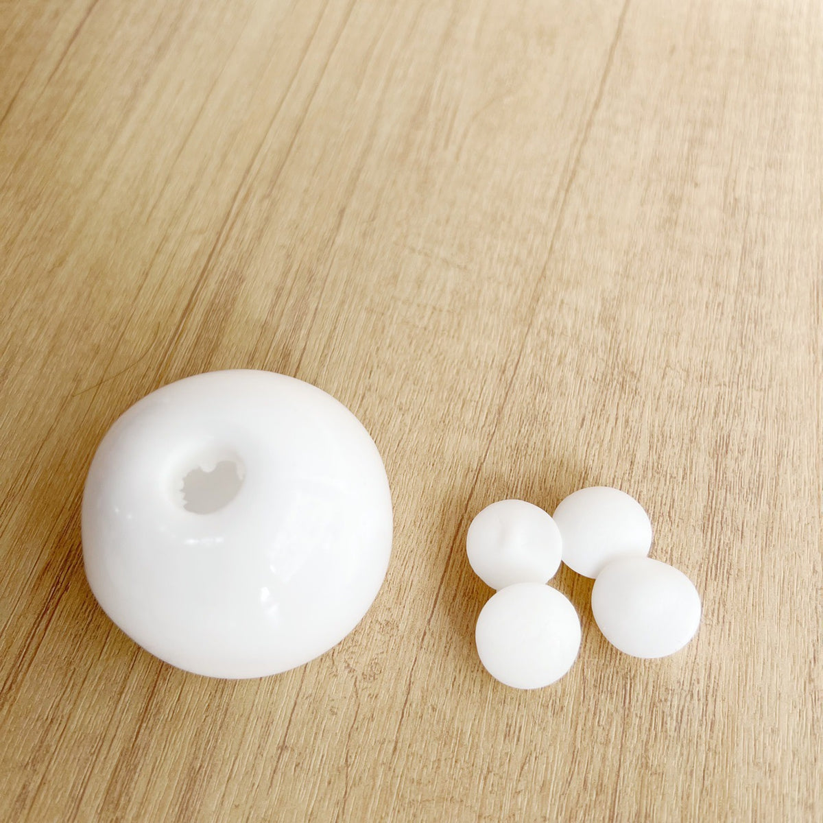 White Round Ball empty squishy skin