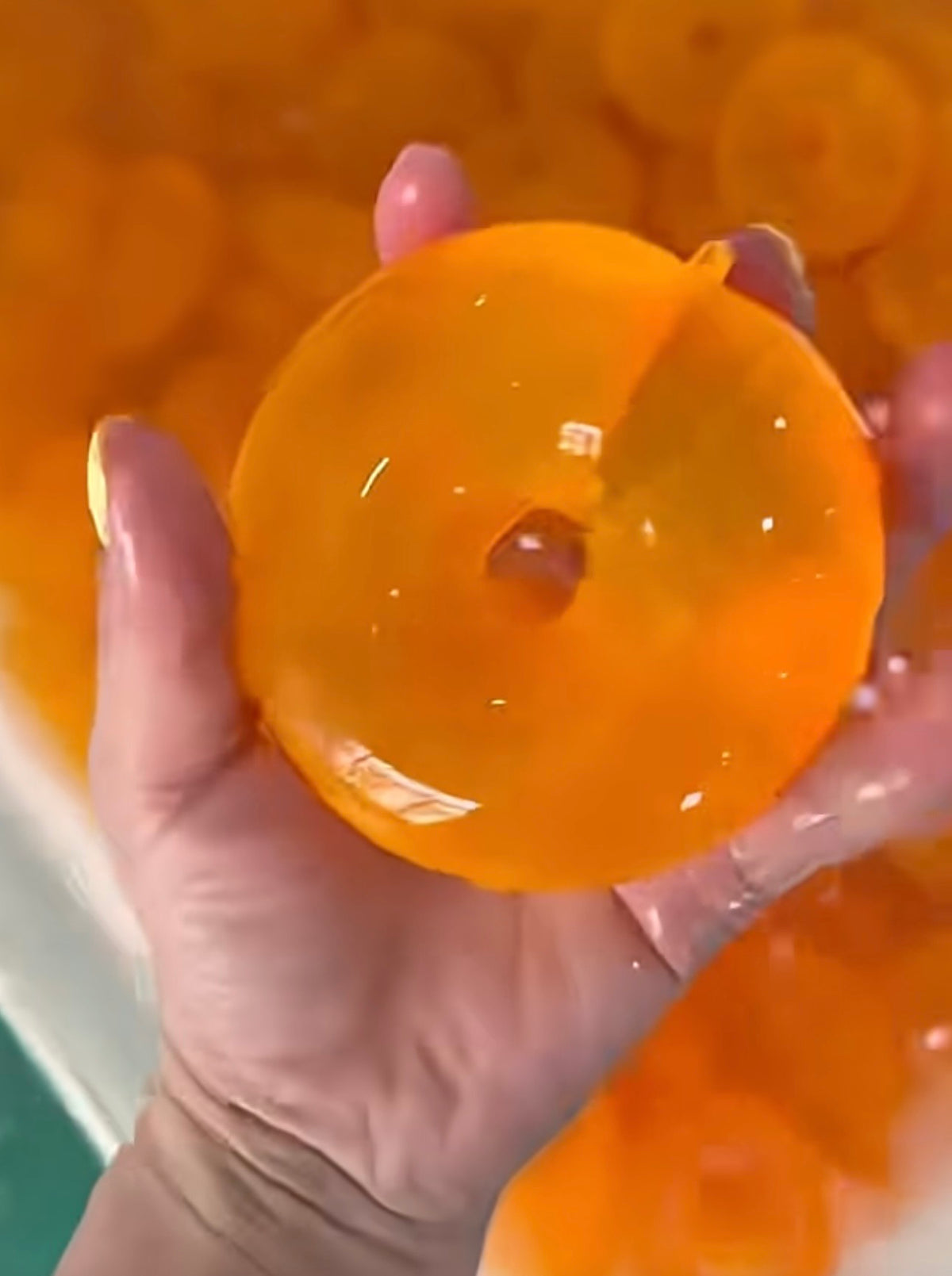 Translucent crystal donut slow-rising squishy and retail display